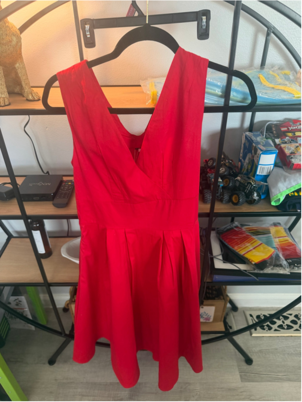 Women's Zaful Red Sleeveless Mini Dress Size L